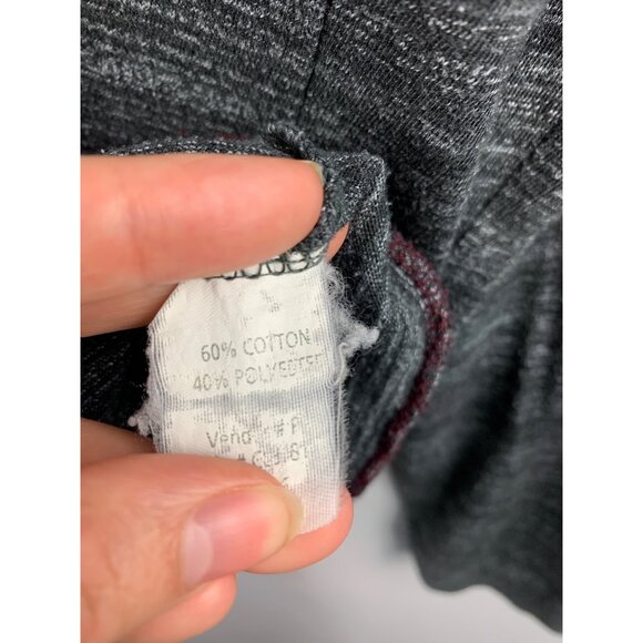 Men’s Burnside Gray Long Sleeve Hoodie with Buttons Size Large - Picture 7 of 7